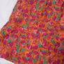 FRNCH Orange Pink Green Floral High-Waisted Tie Waist Shorts Size S Image 2