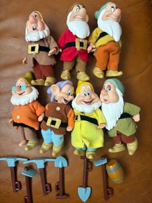 2009 Snow White & The Seven Dwarfs Rare 4.5 Inches Figures Full Set Of 7 Vintage Simba