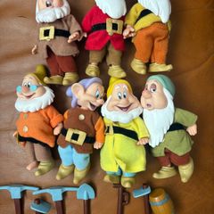 2009 Snow White & The Seven Dwarfs Rare 4.5 Inches Figures Full Set Of 7 Vintage Simba