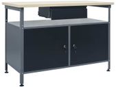 Workbench Black 120x60x85 cm Steel