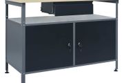 Workbench Black 120x60x85 cm Steel
