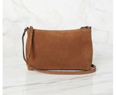 H&M Suede Cognac brown bag