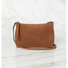 H&M Suede Cognac brown bag