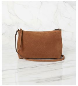 H&M Suede Cognac brown bag