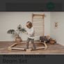Kids wooden balance beam Image 4