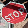 Real Metal Street Stop Sign Image 2