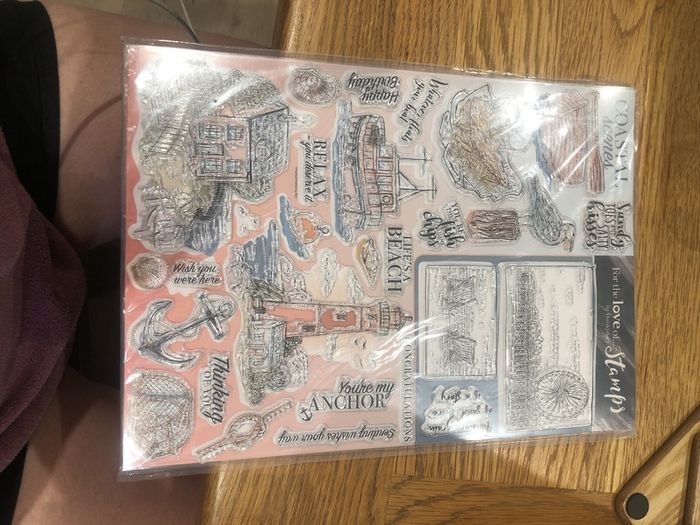 Coastal scenes themed Stamps for card making