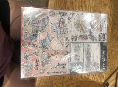Coastal scenes themed Stamps for card making