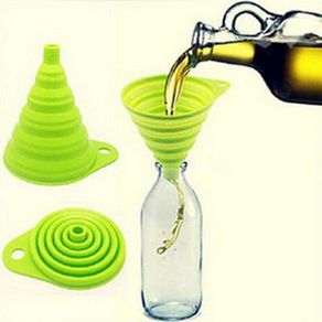 Home Kitchen Silicone Portable Collapsible Funnel