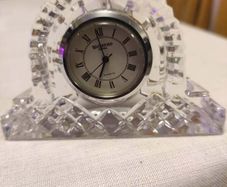 Waterford Crystal LISMORE Quartz small bedside clock