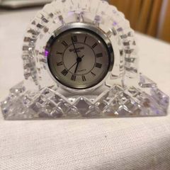 Waterford Crystal LISMORE Quartz small bedside clock