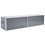 Garden Raised Bed Galvanised Steel 320x80x77 cm Grey Image 2