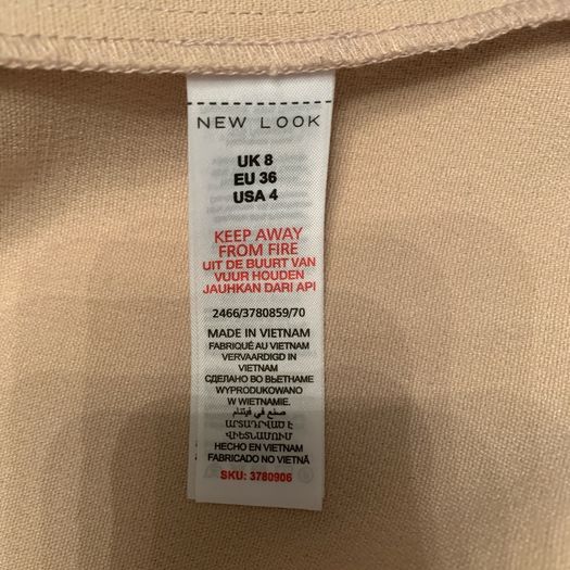 Top shop wrap cream coat. Size 8