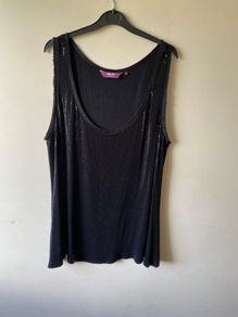 New look sequinned top (size 24)
