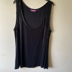 New look sequinned top (size 24)