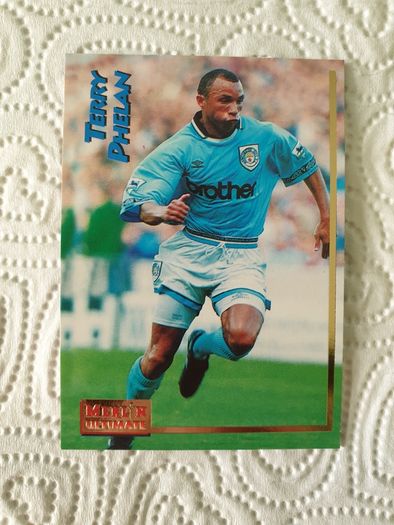 Terry Phelan Manchester City Football Trading Card 1995 to 1996