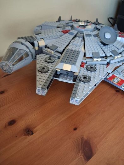 Lego star wars 4504 Millennium Falcon Original Trilogy Edition box +75414 force burn speeder