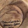 SMALL Wooden Bowl -SPALTED BEECH- and the date 1997.as trinket dish handmade wood turning by Dan O'Loughlin . Image 4