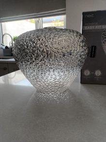 Next glass light shades x2