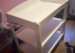 Wooden baby changing table