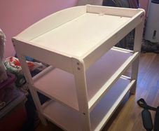 Wooden baby changing table