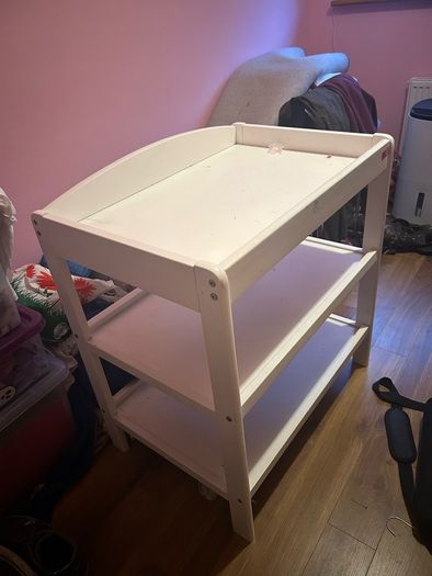 Wooden baby changing table