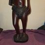 Large carved wooden African Man Statue Image 3