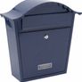 Classic Wall Mounted Galvanised Steel Lockable Weatherproof Post Box 36x37x13cm (MULTIPLE COLOURS AVAILABLE) Image 4