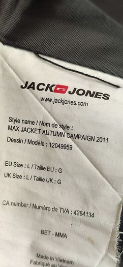 Jack & Jones Premium Collection Max Black Double Breasted Jacket Coat Size L