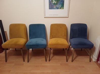 4 x Dining Chairs Mixed Colours