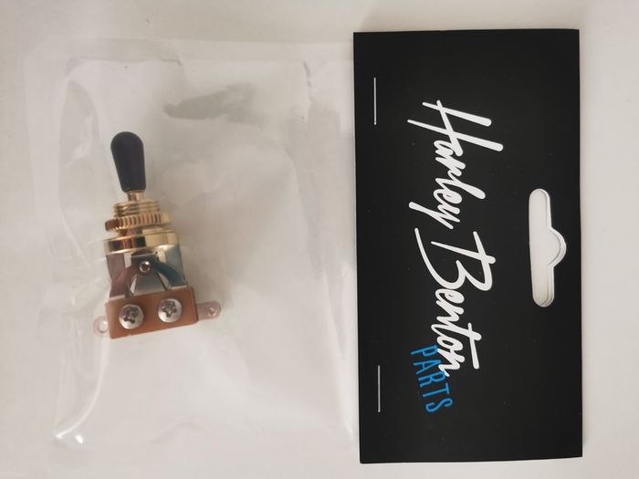 Harley Benton Parts Toggle Switch 3 possitions Gold