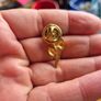 Irish Vintage Small Rose Pin Brooch Image 2