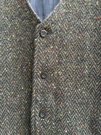 Eddie Doherty hand woven tweed vest