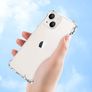 Case for iPhone 14 (6.1-Inch), Anti-Scratch Ultra Clear Shockproof Hard PC Back & Soft TPU, Bumper Protective Cover for iPhone 14 - Clear Image 4