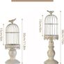 Birdcage Candle Holder, Vintage Candle Stick Holders, Wedding Candle Centerpieces for Tables, Iron Candlestick Holder Home Decor, S + L Image 2