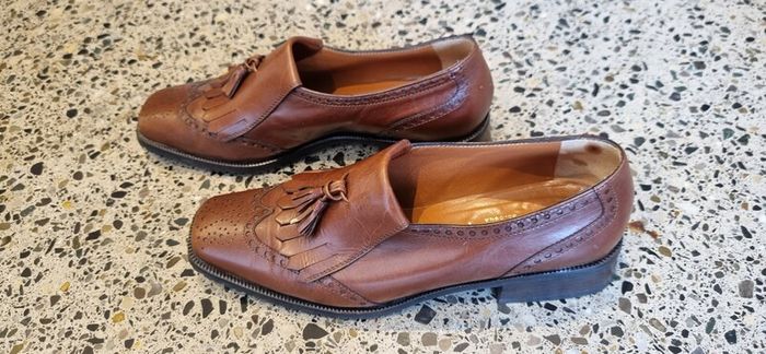 italian brown leather loafers
