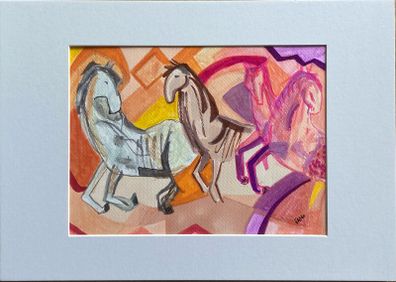 Original art Horse Art original Art Horse painting contemporary Irish Art abstract painting