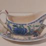 Beautiful Vintage Masons Ironstone Individual Gravy Boat and Matching Underplate in the Regency Pattern, Circa 1940 - Unusual Size Image 4