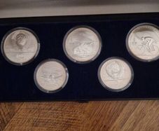 silver olimpics rubles 4oz pure silver 6 1ruble copper nickel