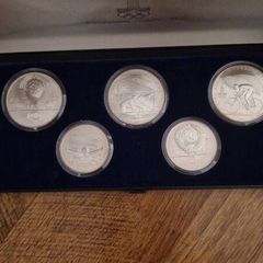 silver olimpics rubles 4oz pure silver 6 1ruble copper nickel