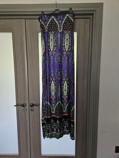 Purple pattern Maxi dress