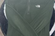 The North Face 100 Glacier 1/4 Zip Fleece Small Khaki