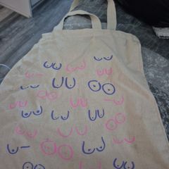 Bag with boobs.