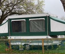 Folding Trailer caravan +Awing and appliances
