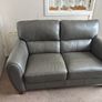 Leather Sofas Grey x 2 Image 2