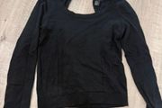 H&amp;M Black Knit Jumper with Bow Back
