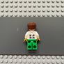 lego super heroes sh0110 Dr. Octopus minifigure(Otto Octavius) / Doc Ock - White Lab Coat over Bright Green Outfit Image 2