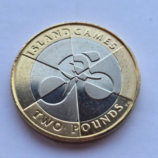 Gibraltar 2 Pound Coin Island Games UNC