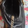 Stylish Large Bally Black Leather Bag Image 3