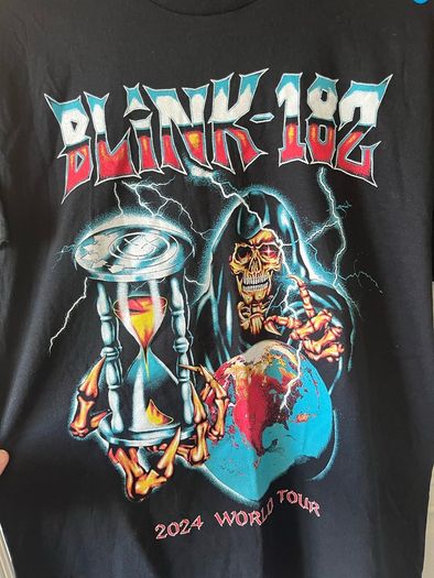 blink 182 2024 tour tshirt large